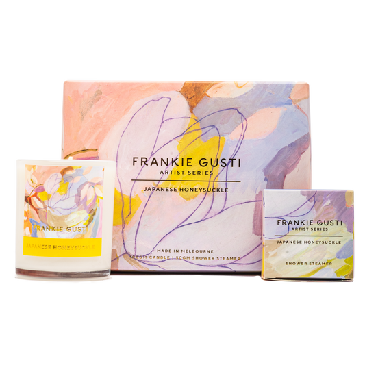 Duo Set - Candle & Shower Steamer - Japanese Honeysuckle