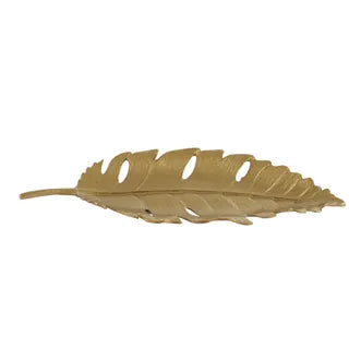 Metal Leaf Plate - Gold