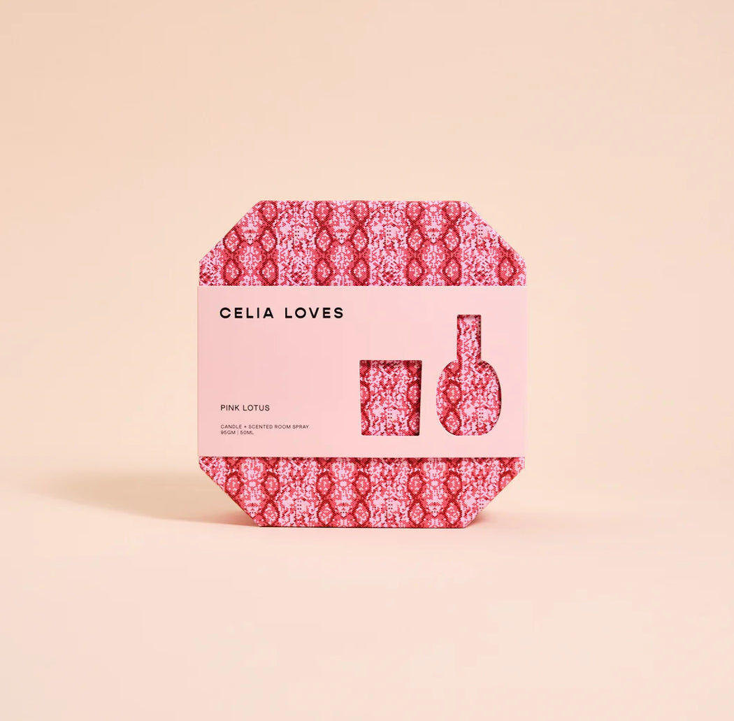 Duo Set - Candle & Room Spray - Pink Lotus