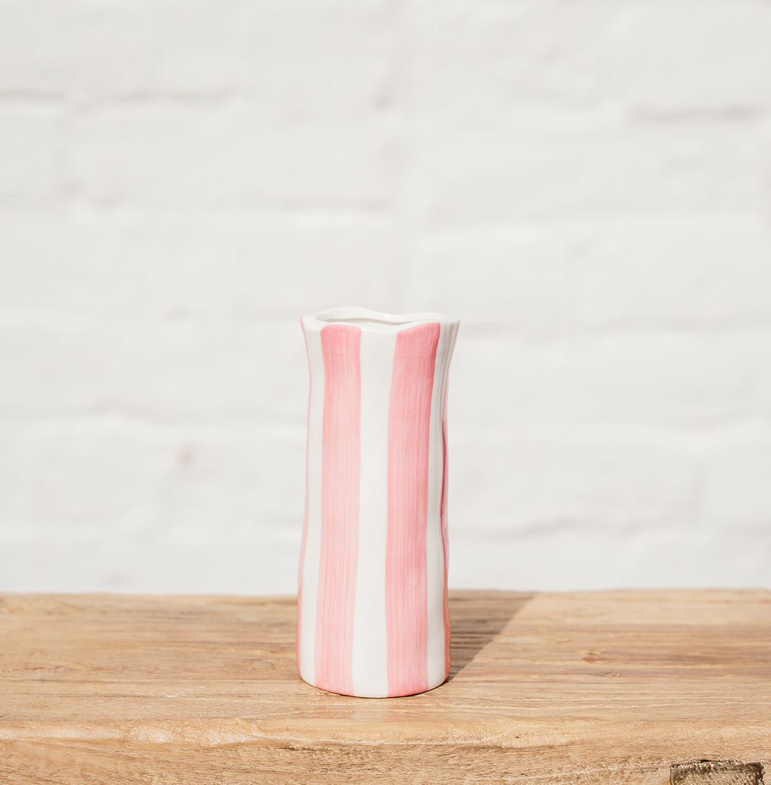 Pink Stripe Vase Small