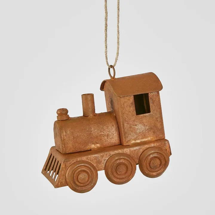 Rustic Train Hanging Ornament