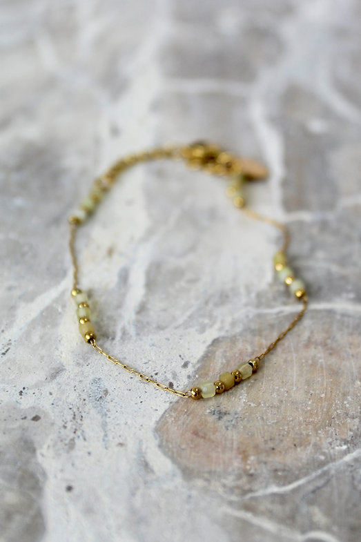 Semi - Precious Citrine Stone Bracelet