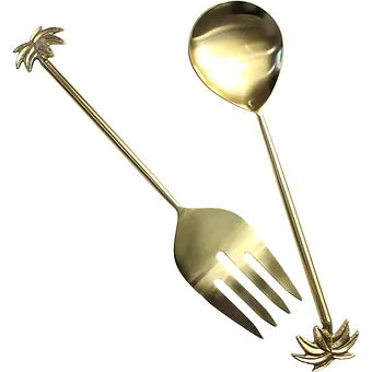 Brass Salad Servers
