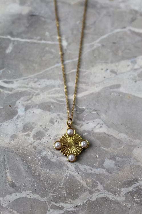 Lola Deco Coin Pendant Necklace