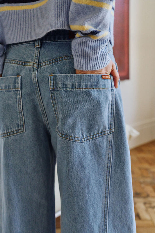 Demi Barrel Jean - Vintage Blue
