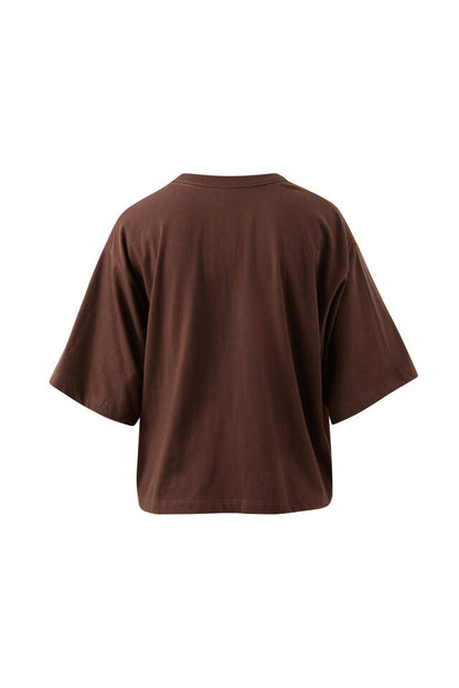 Phoebe Premium Tee - Chocolate