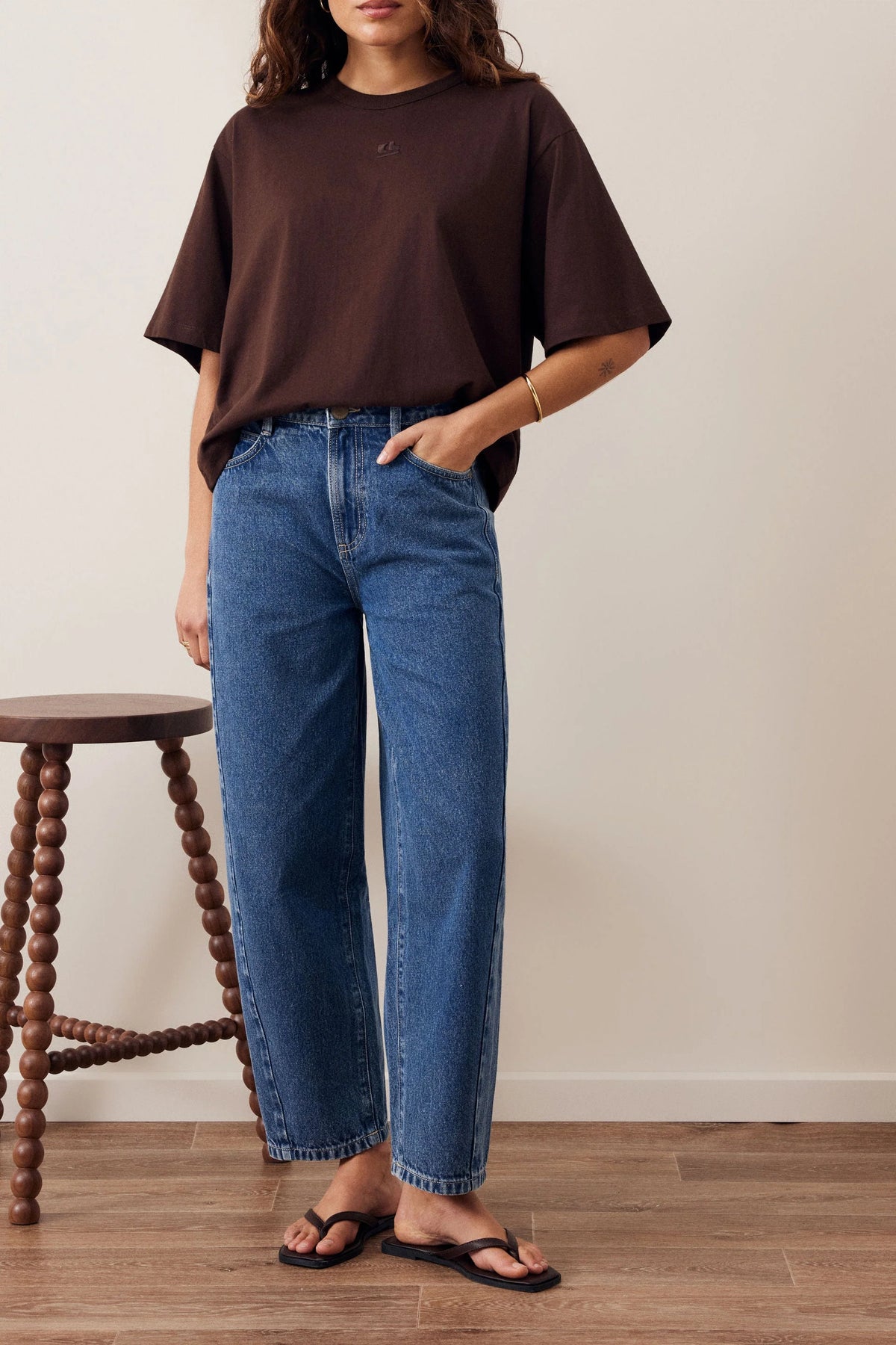 Leah Tapered Barrel Jean