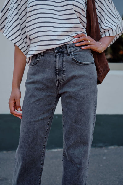 Sydney Straight Leg - Washed Black