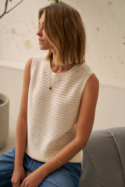 Maddy Mesh Knit Tank