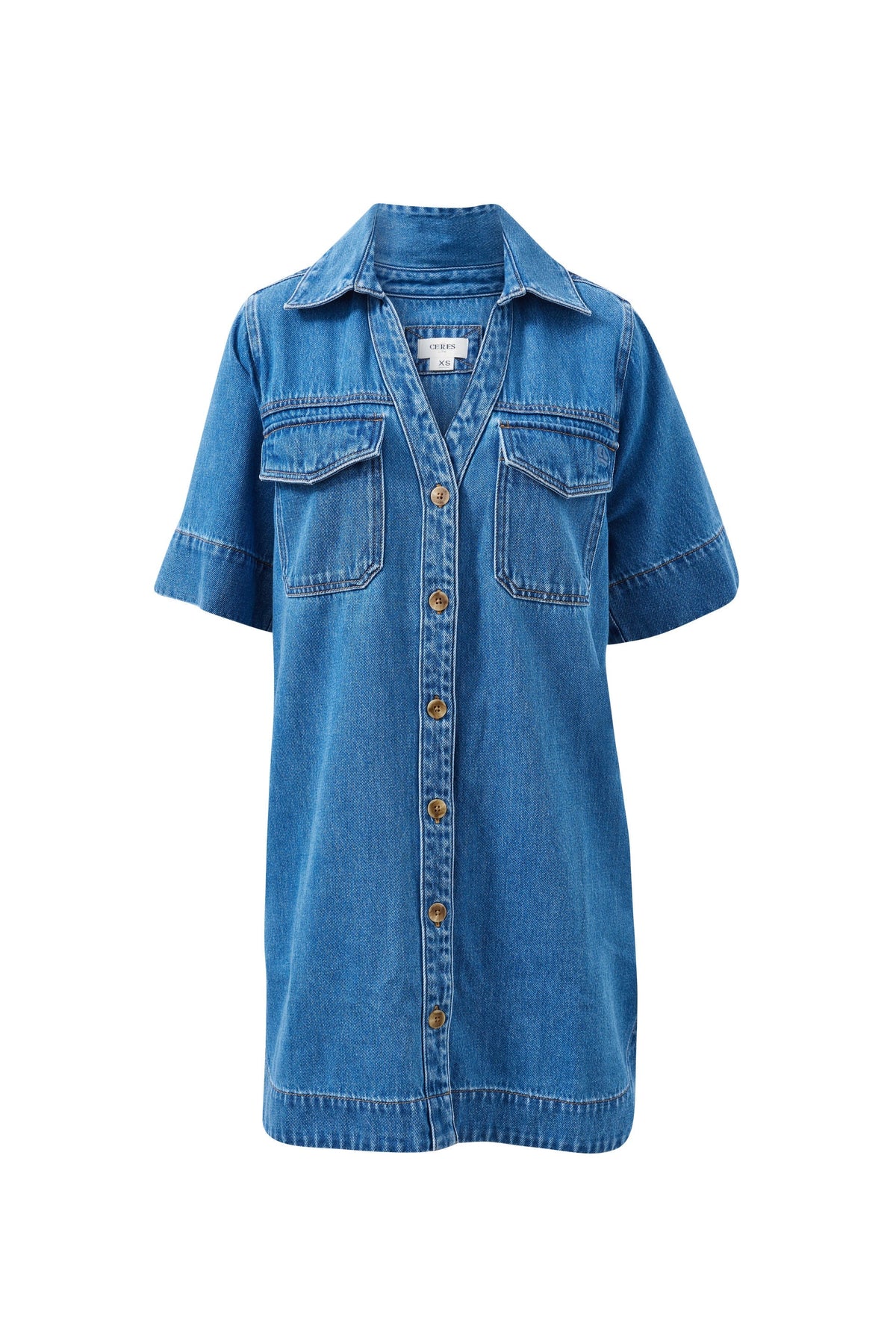 Bonnie Relaxed Dress- Indigo