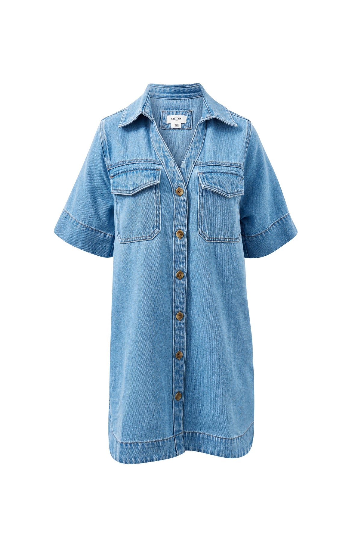 Bonnie Relaxed Dress- Vintage Blue
