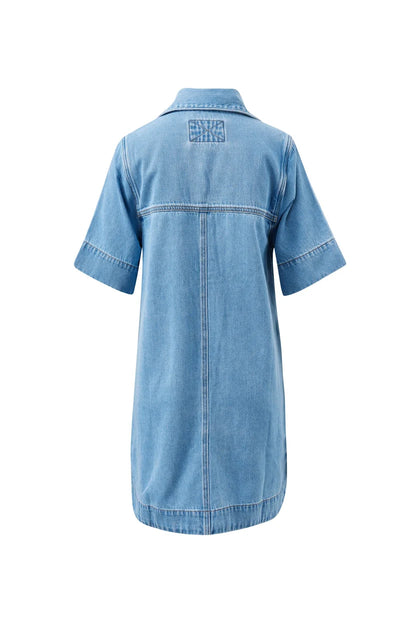 Bonnie Relaxed Dress- Vintage Blue