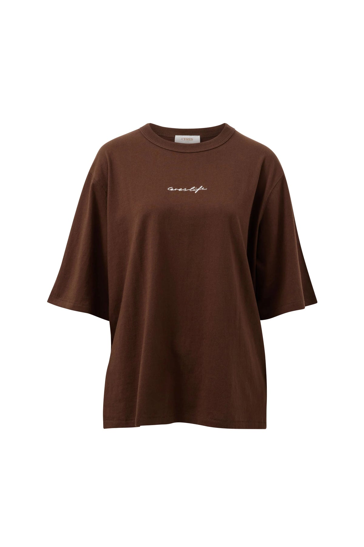 Luna Relaxed Tee - Chocolate