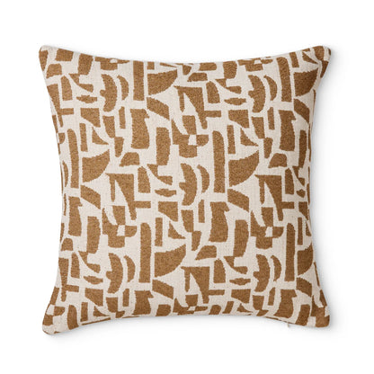 Metro Toffee Jacquard Cushion
