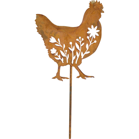 Garden Stake - Hen Medium