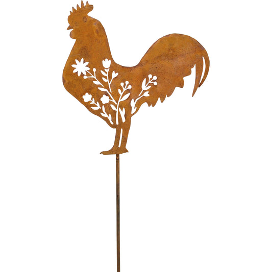 Garden Stake - Rooster Medium