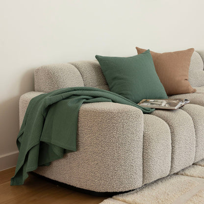 Milo Waffle Throw - Juniper