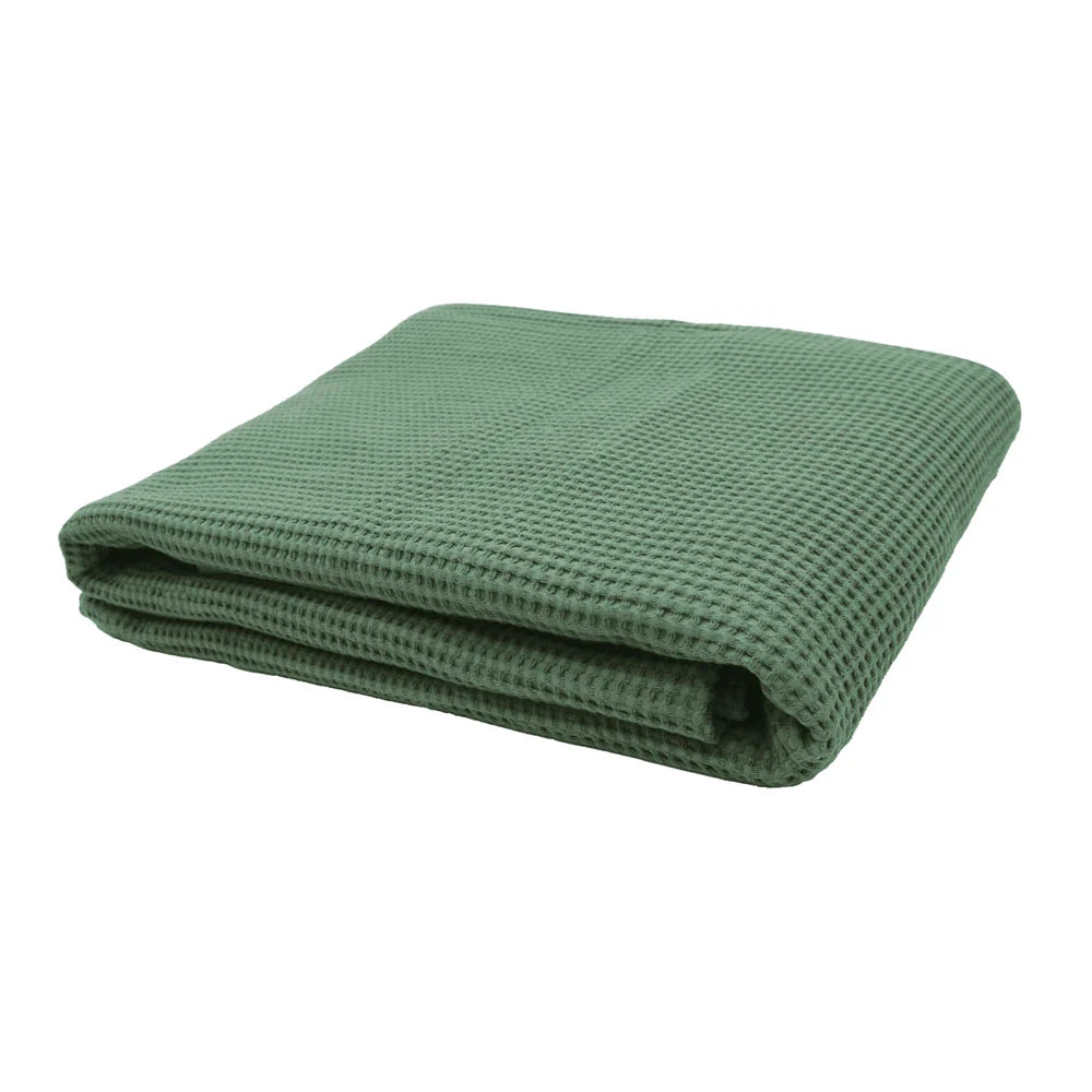 Milo Waffle Throw - Juniper