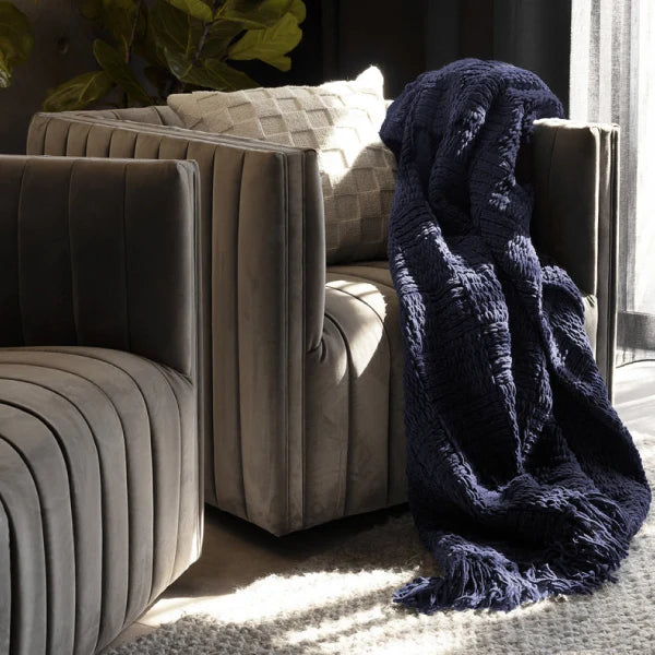 Asha Throw - Navy