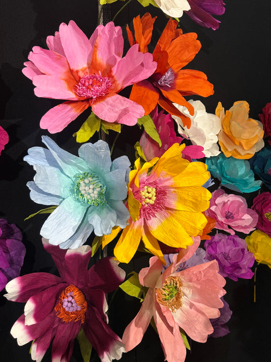 Paper Flowers - Large Various Colours