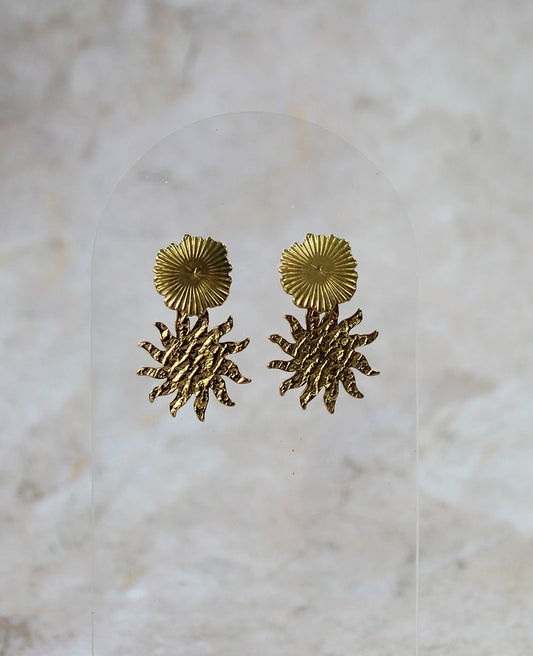 Sunburst Studs - Textured Suns