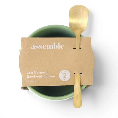 Lou Ceramic Bowl With Spoon