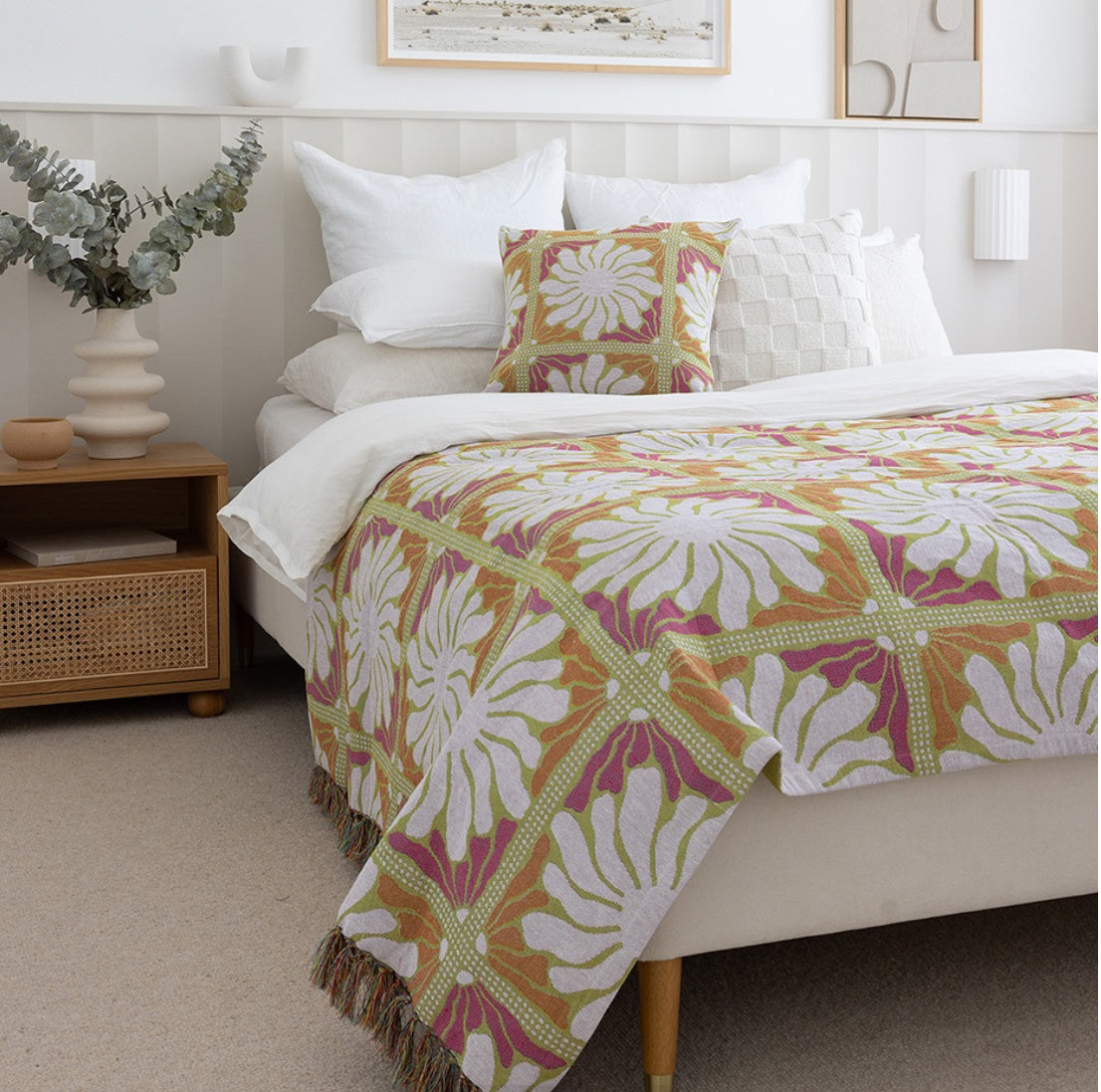 Zinnia Square Cushion