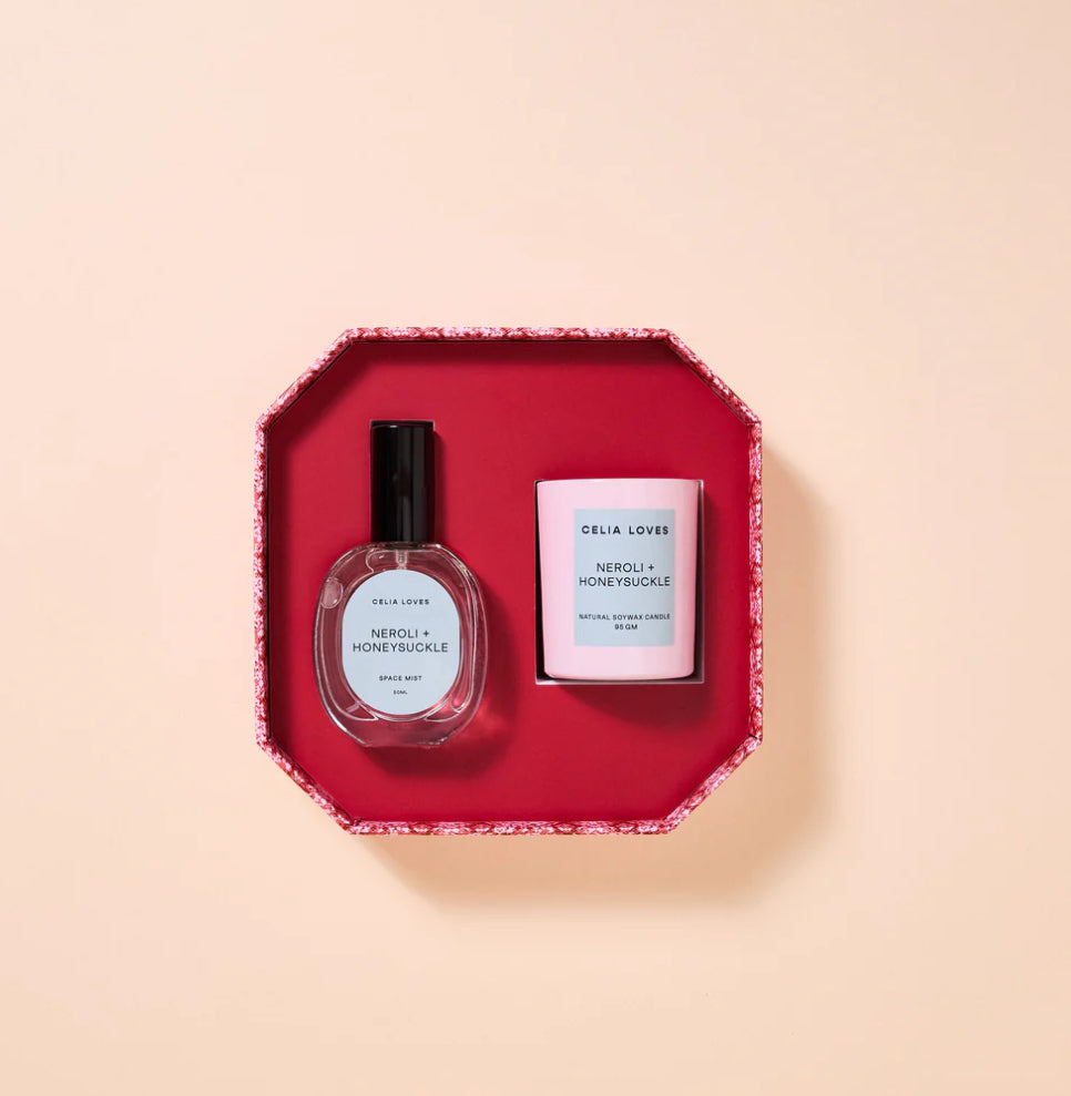 Duo Set - Candle & Room Spray - Neroli & Honeysuckle