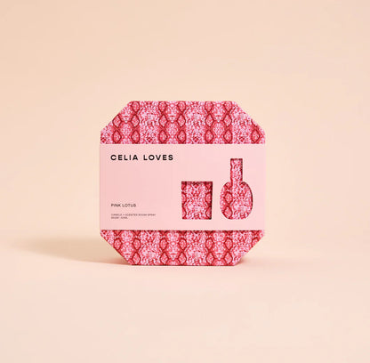 Duo Set - Candle & Room Spray - Pink Lotus