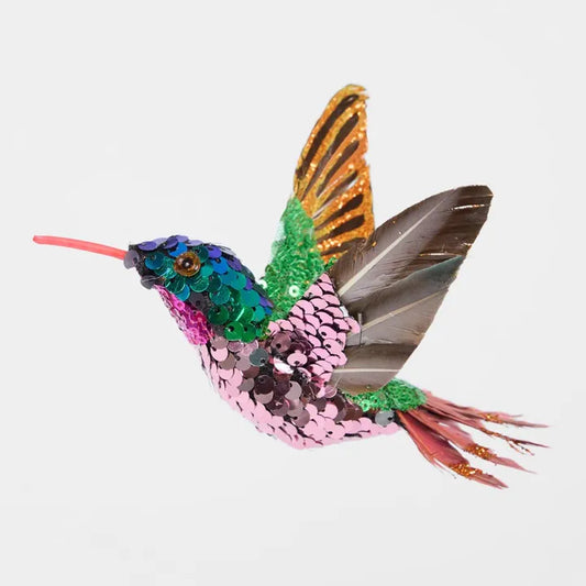 Sequin Hummingbird Tree Decoration