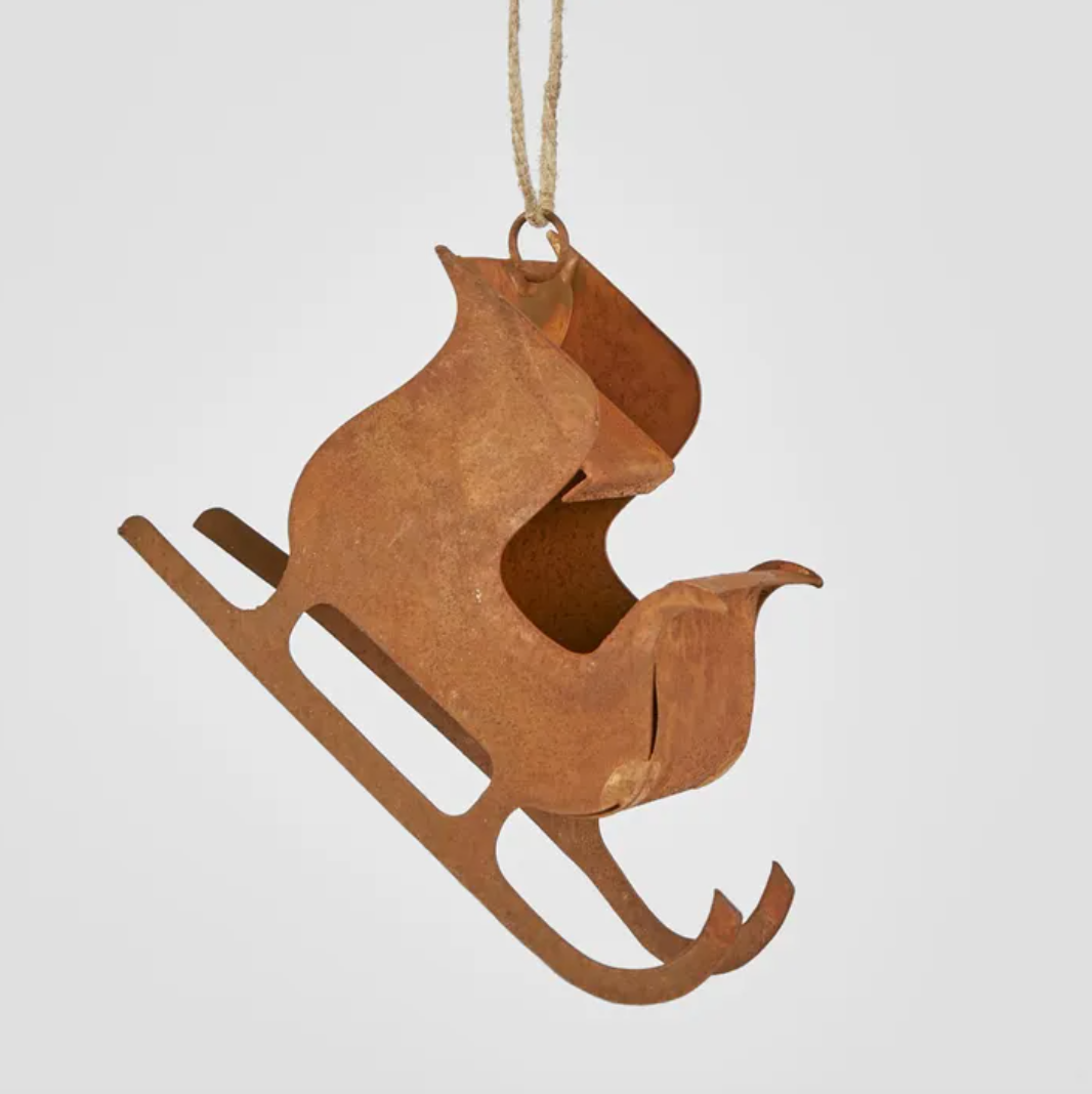 Rustic Sled Hanging Ornament