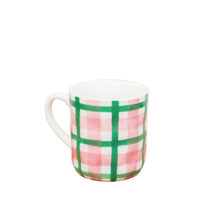 Gingham Noss & Co Ceramic Mug - Various Colours