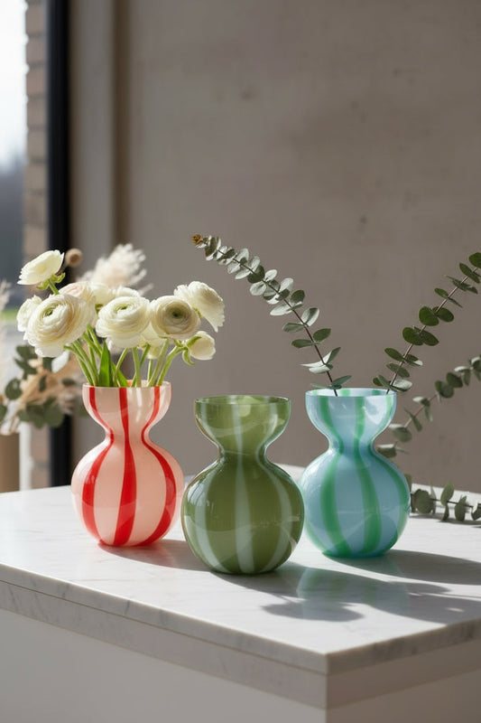 Bobbi Glass Vase - Various colours