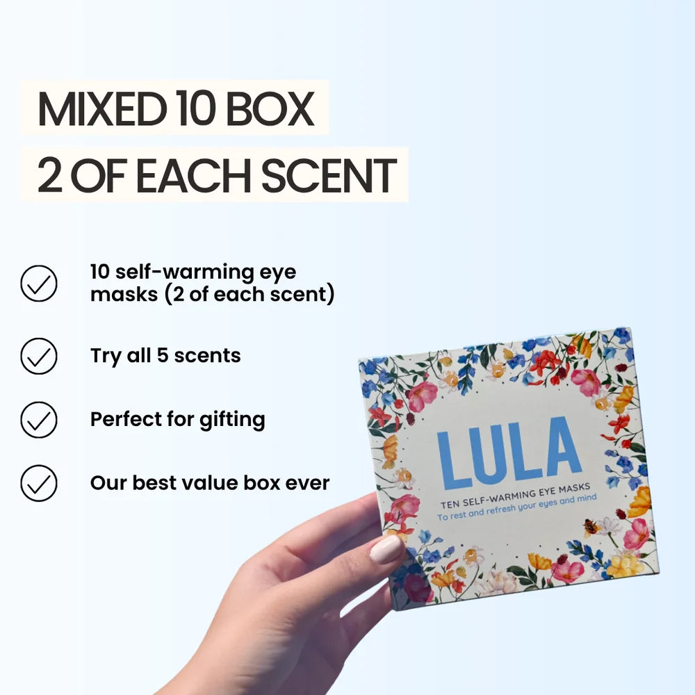 Lula Self Warming Eye Mask - Mixed Box Of 10