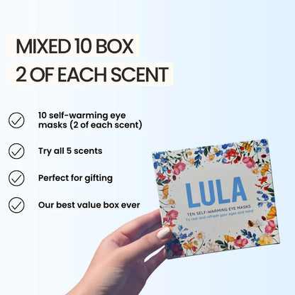 Lula Self Warming Eye Mask - Mixed Box Of 10