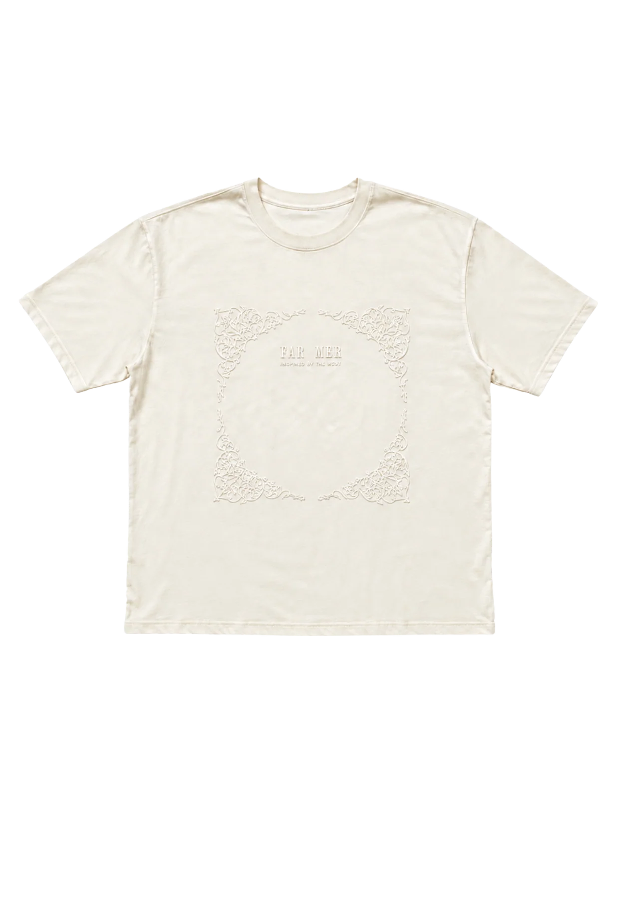 Paisley Emboss Crew Tee