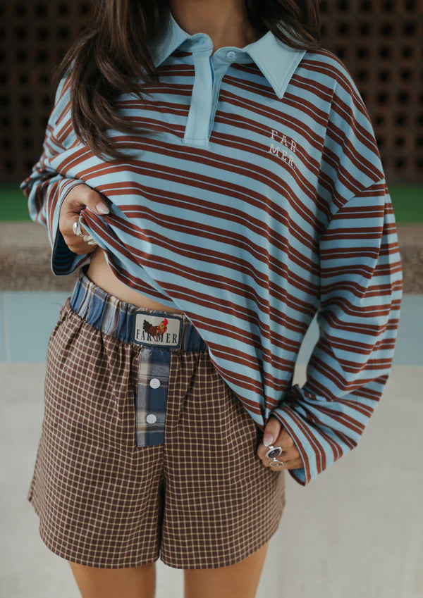 Cocky Plaid Box Brief