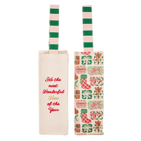 Christmas Bottle Gift Bag - Wonderful Wine of The Year