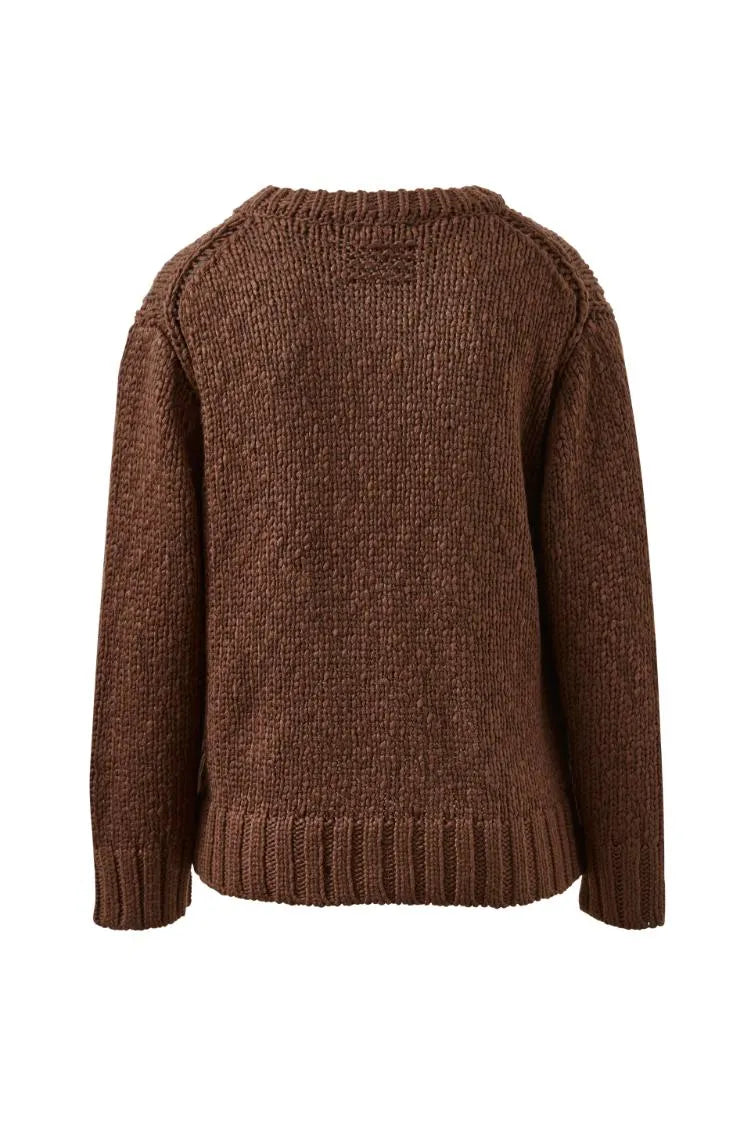 Sage Chunky Knit - Chocolate