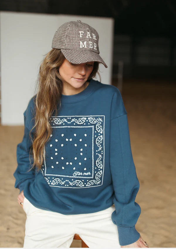 Paisley Fleece Pullover