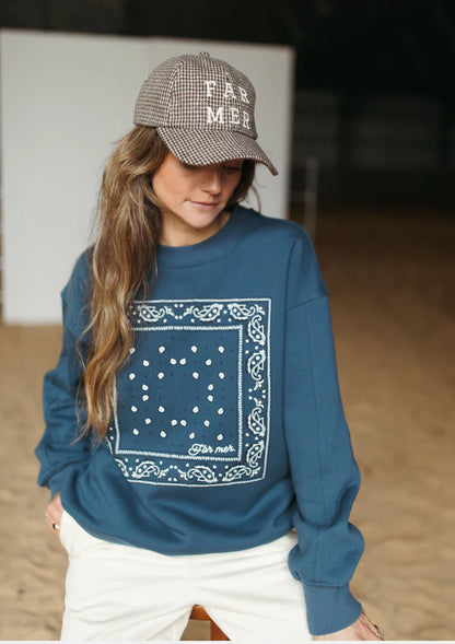 Paisley Fleece Pullover